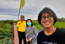 ทีมวิจัยศึกษาดูงานการปลูกพืชลอยน้ำจากวัชพืช